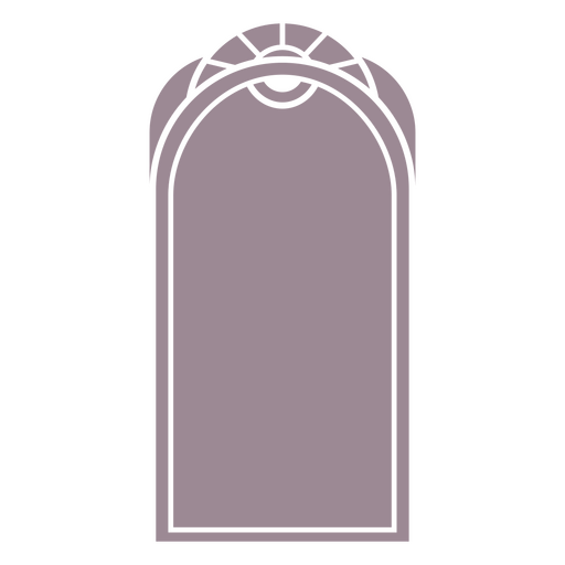 Elegantes Bogendesign mit sanften Lavendeltönen PNG-Design