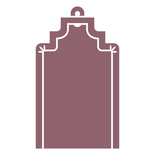 Design elegante de etiqueta decorativa com detalhes florais Desenho PNG
