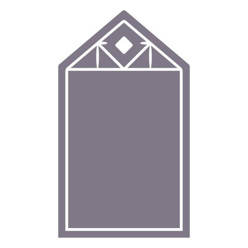 Elegante diseño de etiqueta geométrica con patrón de diamantes único. Diseño PNG