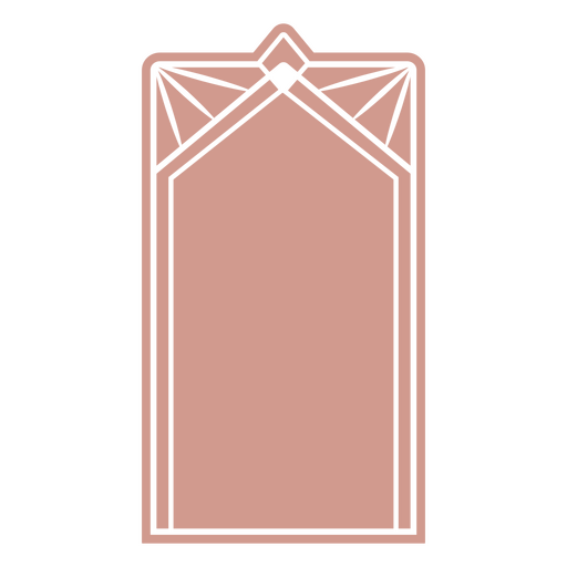 Design de moldura geométrica elegante Desenho PNG