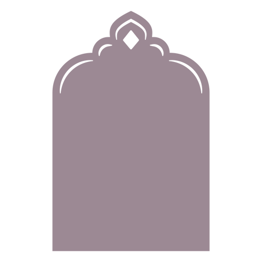 Elegante diseño de arco decorativo morado. Diseño PNG