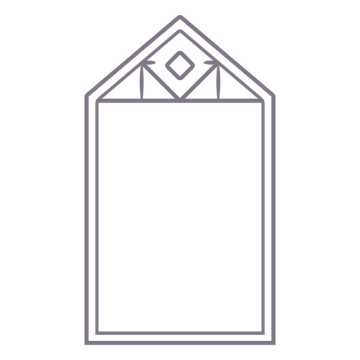 Dekorativer Rahmen mit Diamant-Akzent-Design PNG-Design