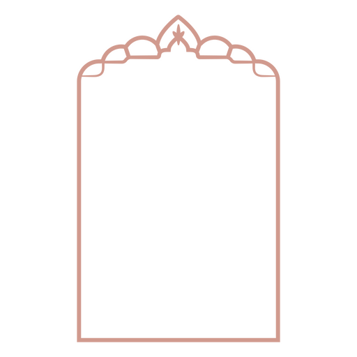 Design de arco ornamentado com detalhes complexos para uso decorativo Desenho PNG