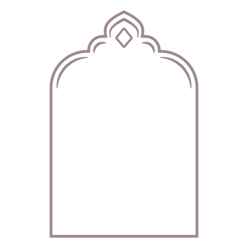 Elegant arch frame design PNG Design