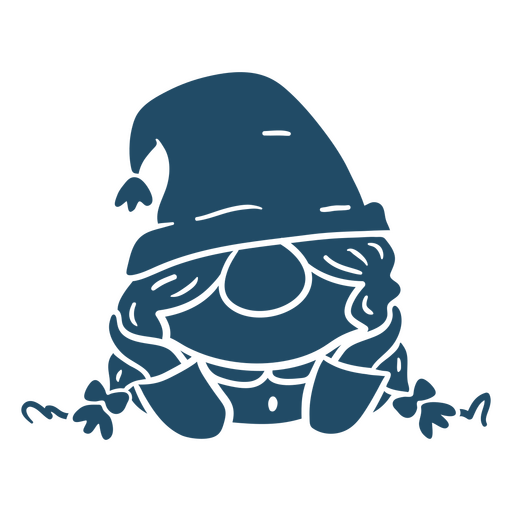 Gnomo de desenho animado usando um chapéu Desenho PNG