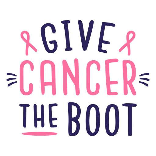 Diseño de cita inspiradora sobre la concientización del cáncer Diseño PNG