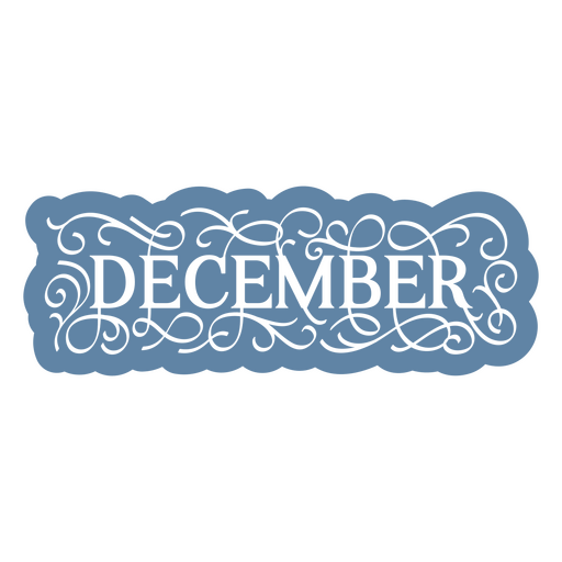 Elegantes dekoratives Design für Dezember PNG-Design