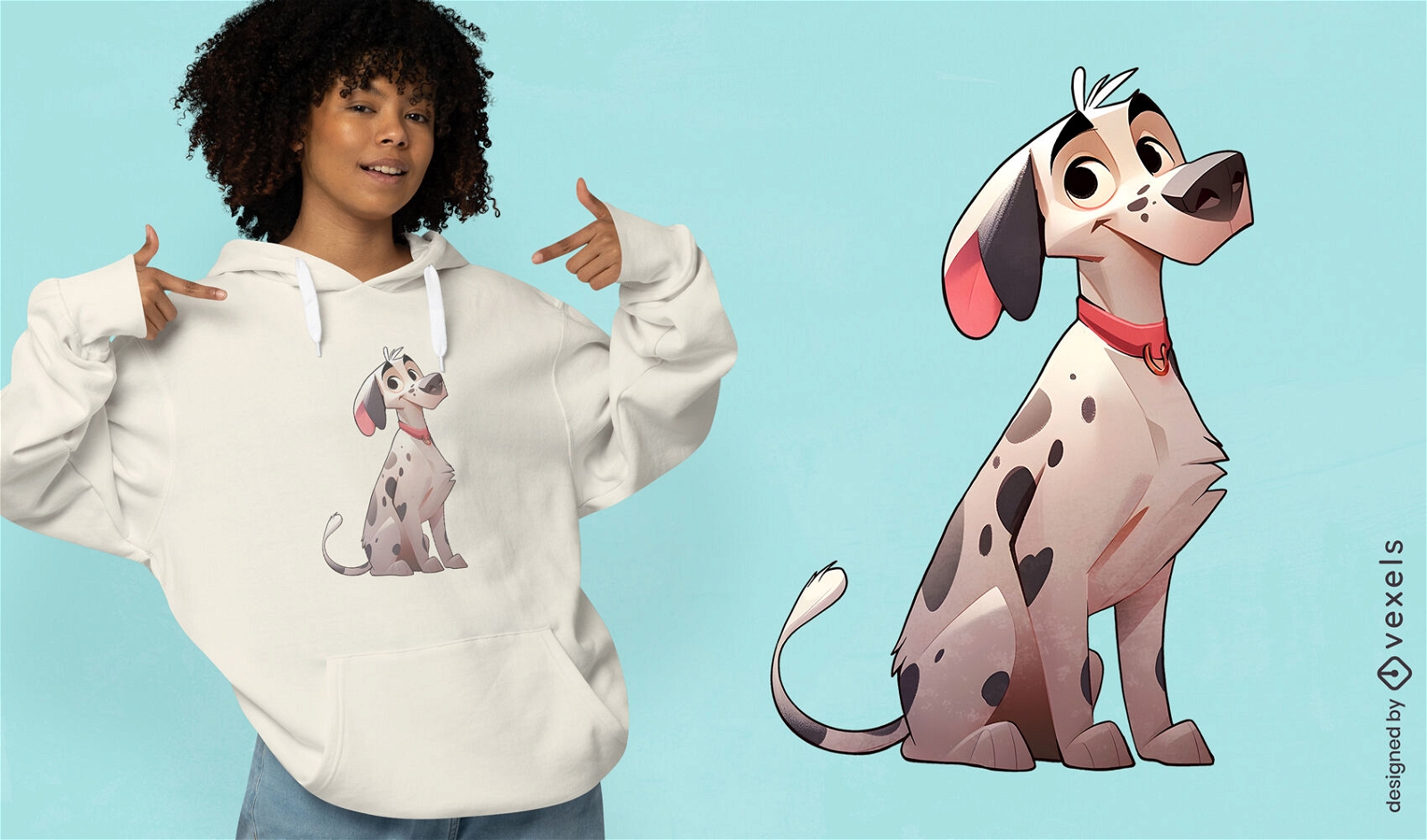 Dalmatian puppy t-shirt design