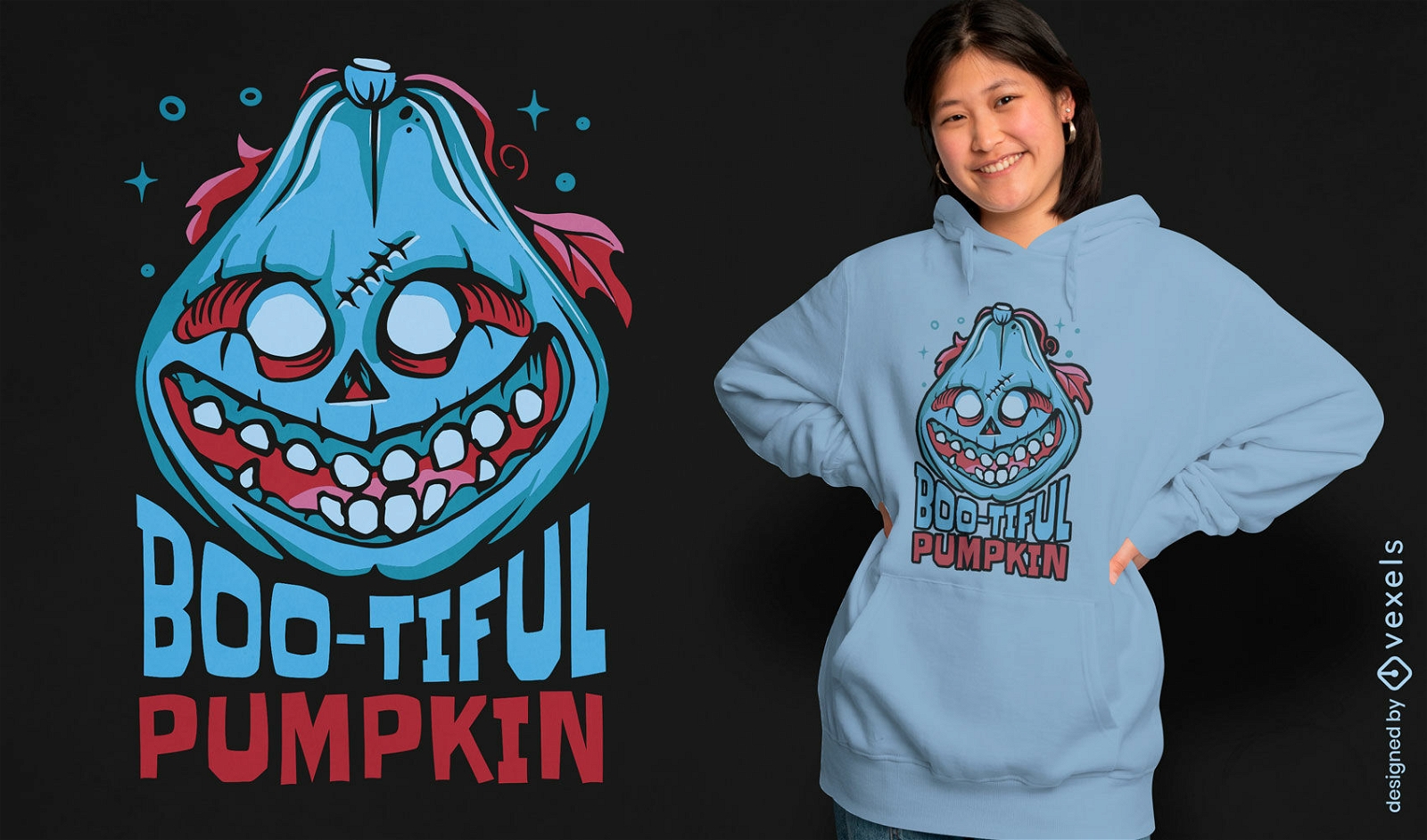 Boo-tiful pumpkin t-shirt design