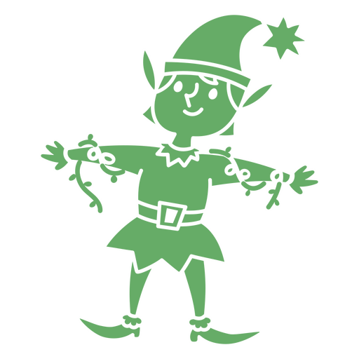 Design de decoração de elfo lúdico Desenho PNG
