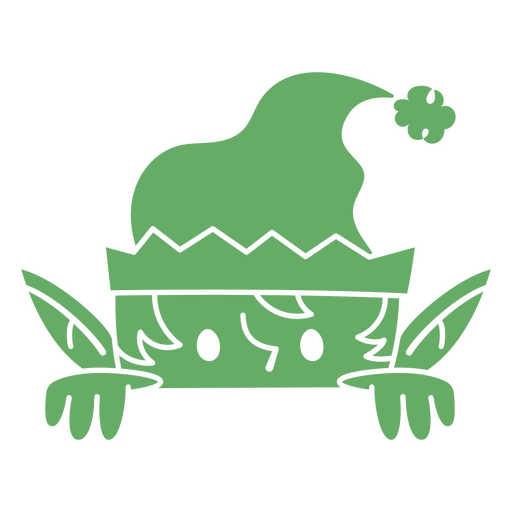 Skurriler Elfencharakter, der Illustrations-T-Shirt-Design späht PNG-Design