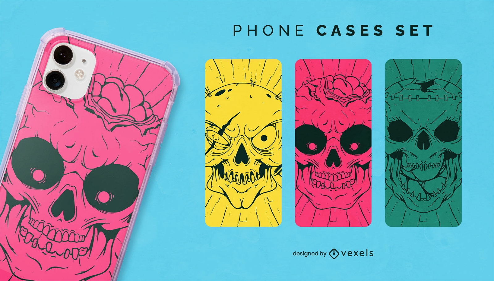 Gruseliges Zombie-Halloween-Telefonhüllendesign