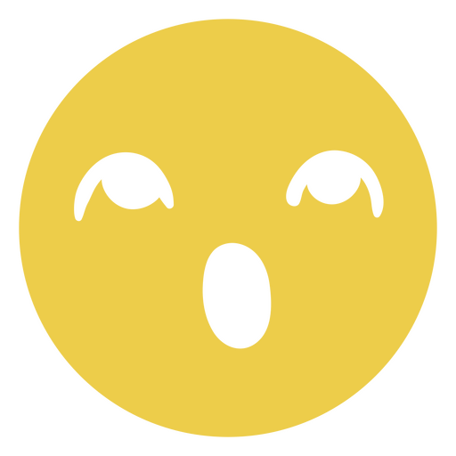 Design für ein Emoji mit überraschtem Gesicht PNG-Design