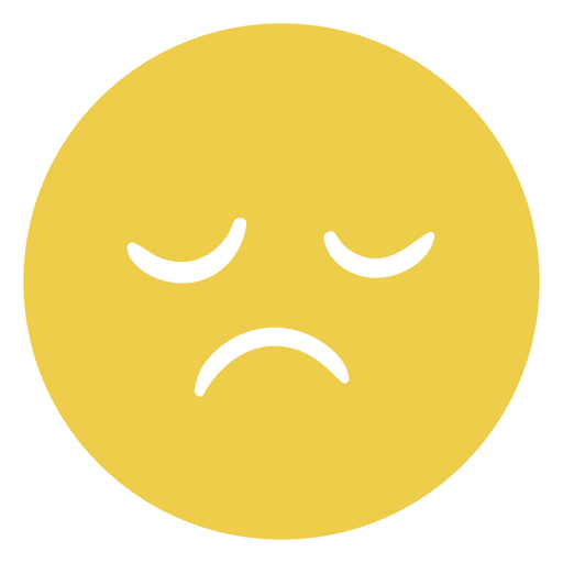 Ilustração de emoji chateado em fundo amarelo suave para camiseta Desenho PNG