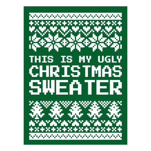 Das ist mein hässlicher Weihnachtspullover PNG-Design