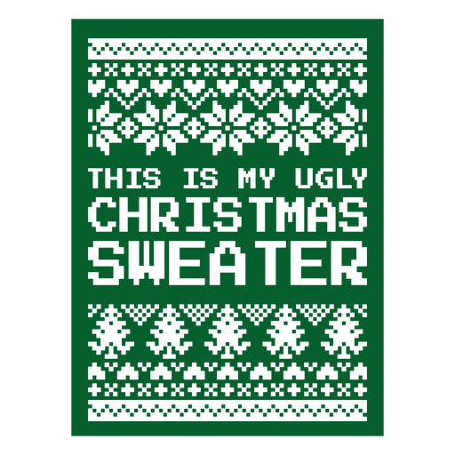 Este é o meu suéter feio de Natal Desenho PNG