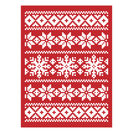Tarjeta de Navidad roja y negra con copos de nieve. Diseño PNG
