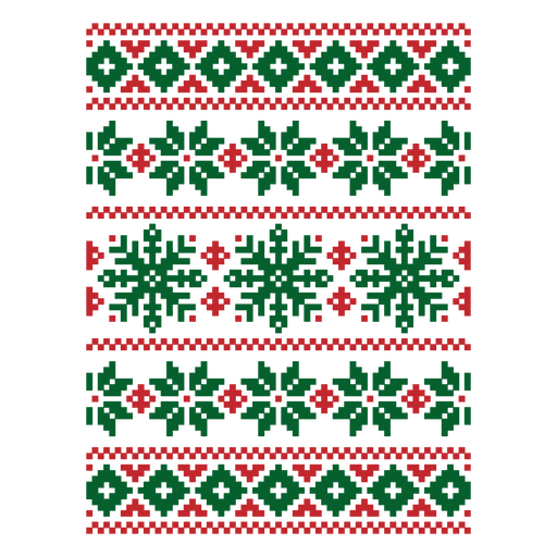 Festive knit pattern design PNG Design