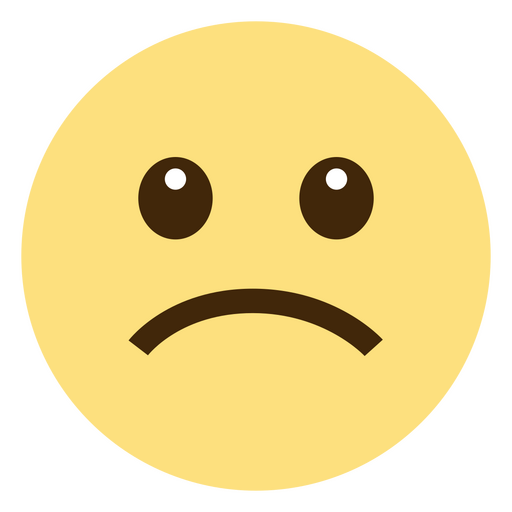 Diseño de emoji triste Diseño PNG