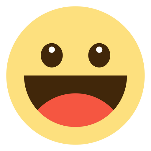 Fröhliches Smiley-Emoji-Design PNG-Design