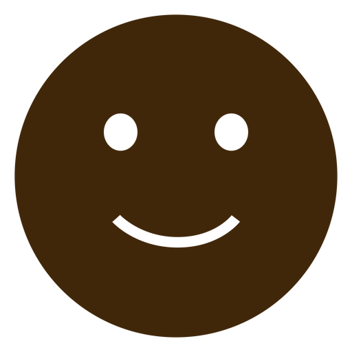 Diseño minimalista de cara sonriente Diseño PNG