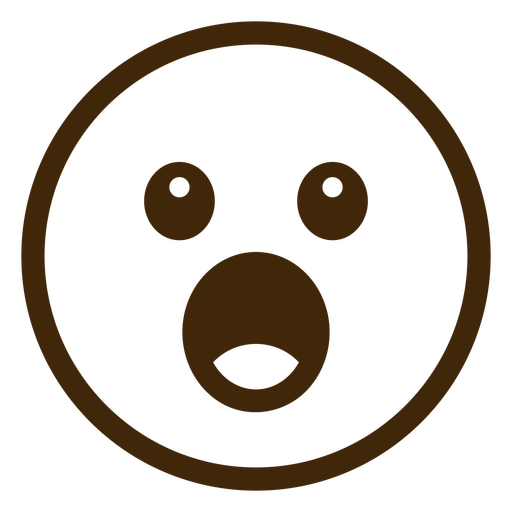 Brown bear face icon PNG Design