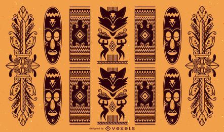 Traditionelles afrikanisches Muster
