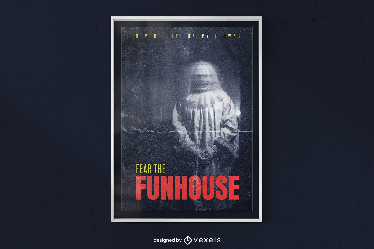 Horror Movie Scary Ghost Poster Design PSD Editable Template