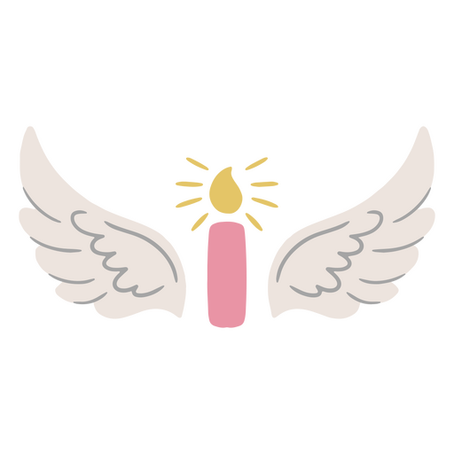 Candle with wings PNG Design