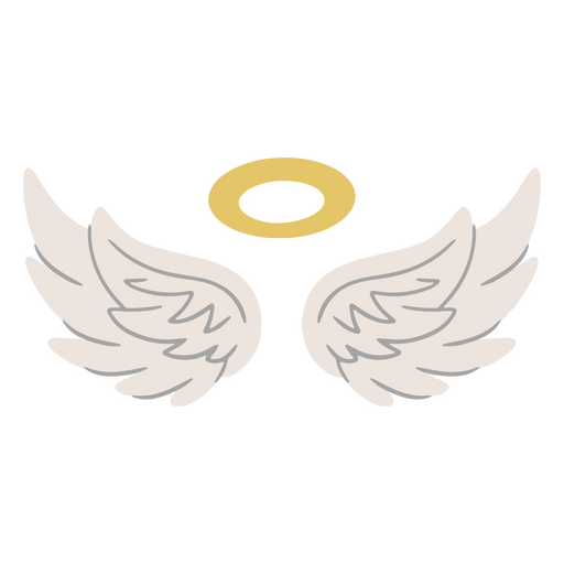 Dos alas de angel Diseño PNG