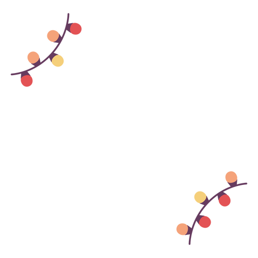 Verspieltes Weihnachtslicht-Dekorationsdesign PNG-Design
