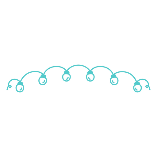 Playful string lights design PNG Design