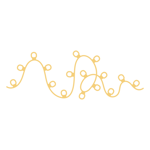 Ilustración de una cadena de luces divertida Diseño PNG
