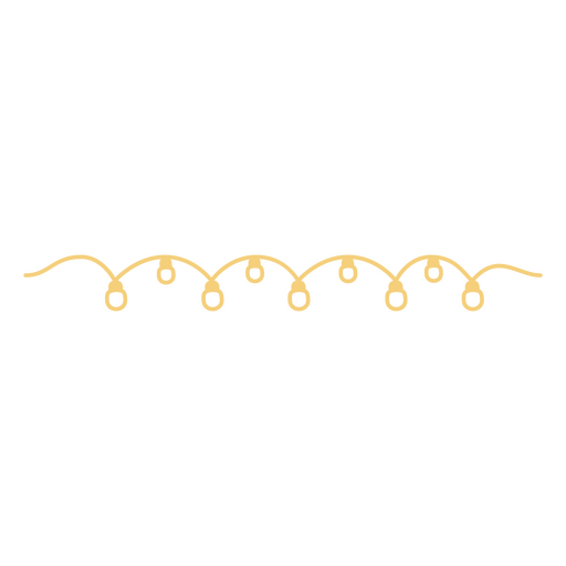 Elegant decorative string light design PNG Design