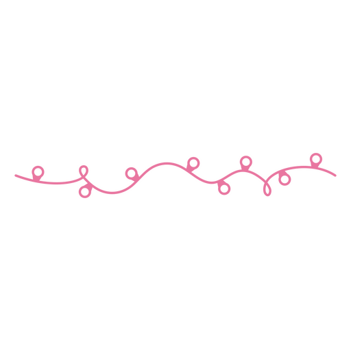 Whimsical pink swirl line design PNG Design