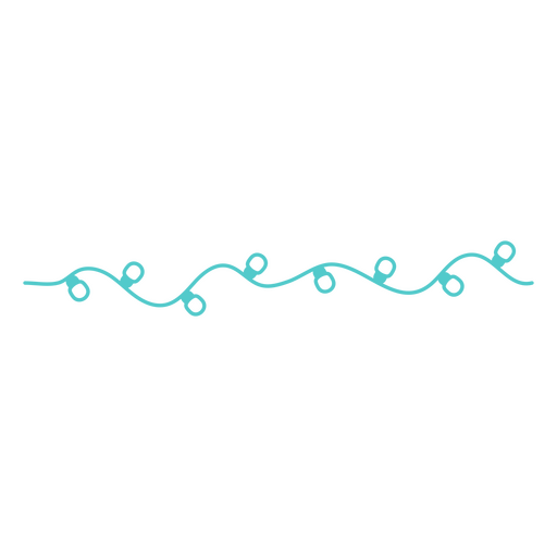 Whimsical decorative wave border design PNG Design