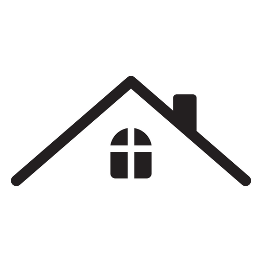 Minimalistisches Haussilhouettendesign PNG-Design