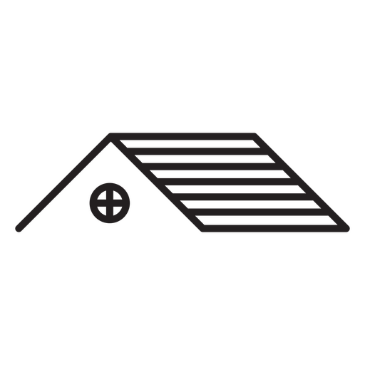 Design de ícone de telhado minimalista Desenho PNG