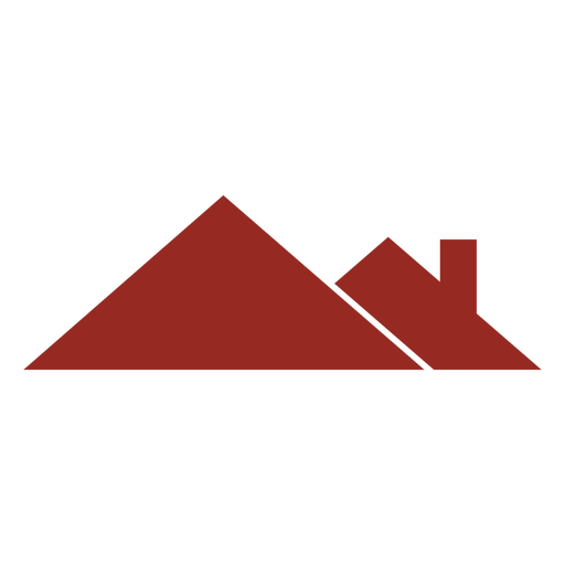 Red house logo PNG Design