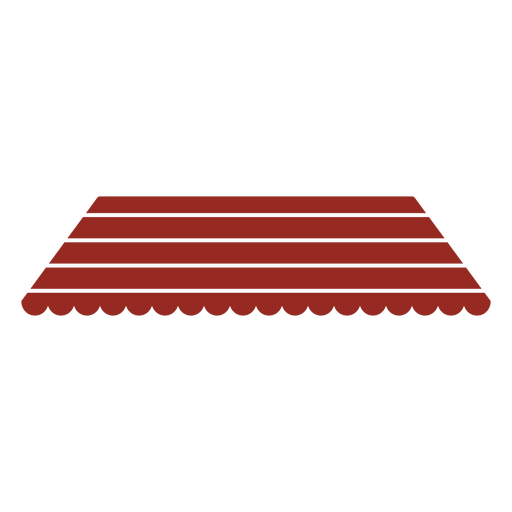Red awning icon PNG Design