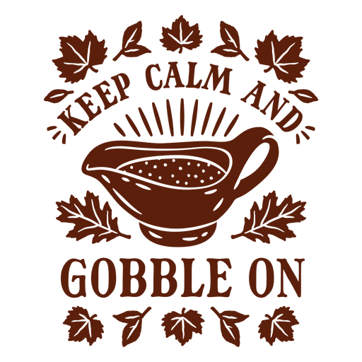Design für ein Zitat zur Thanksgiving-Soße PNG-Design