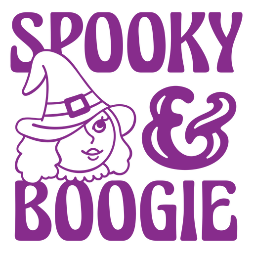 Spooky and boogie decal PNG Design