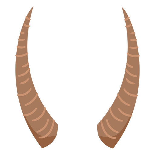 Stylized horn design with detailed texture PNG Design