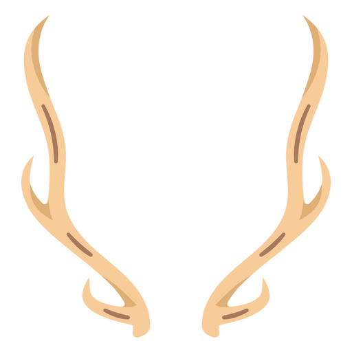 Pair of deer antlers PNG Design