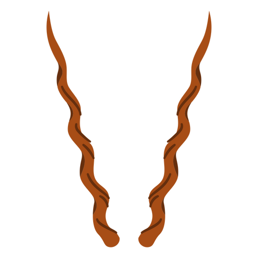 Par de chifres marrons Desenho PNG