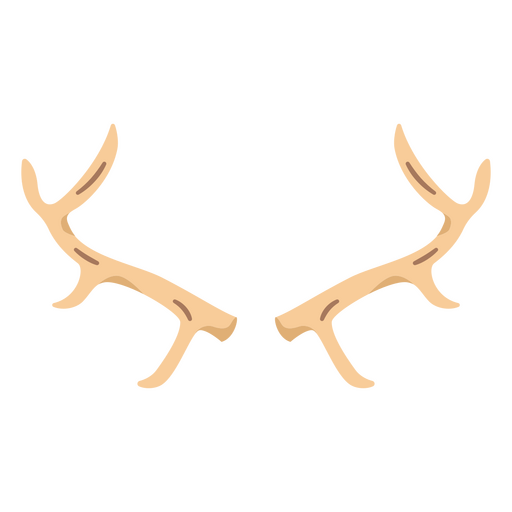 Elegante Illustration eines Hirschgeweihs PNG-Design