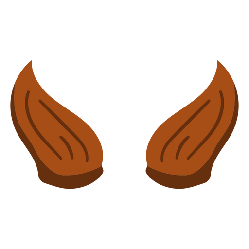 Design gráfico elegante de asa marrom Desenho PNG