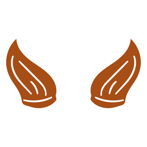 Pair of brown wings PNG Design
