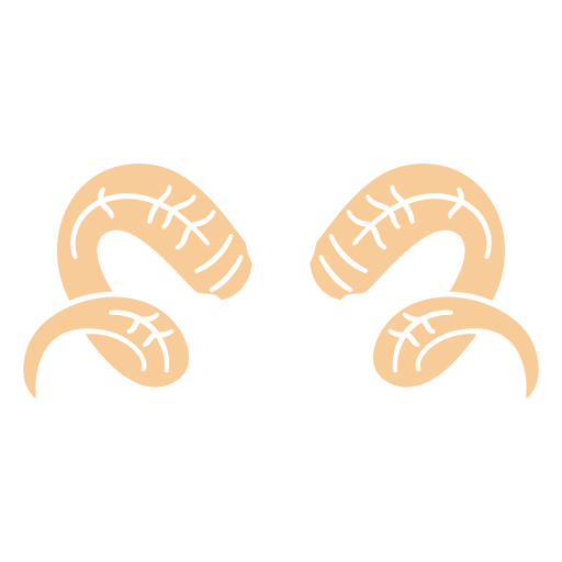 Pair of ram's horns PNG Design