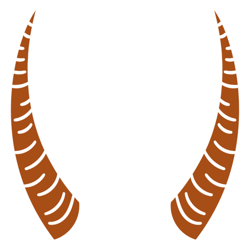 Diseño gráfico de cuerno estilizado Diseño PNG